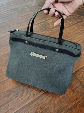 Vintage Y2K Paloma Picasso grey And Black handbag purse